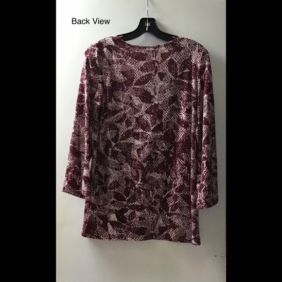 🌟DKR Lattice Sleeve V-Neck Top - Picture 5 of 6